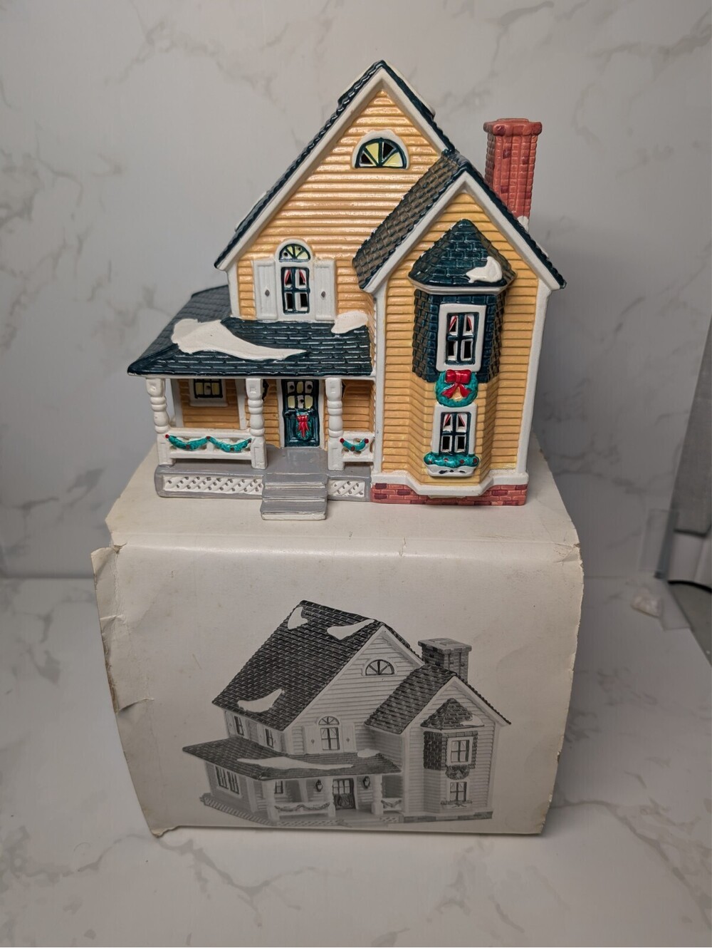 Dept 56 Snow Village Woodbury House 5444-5 1993 Retired Original Box